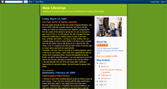 Desktop Screenshot of 1newlibrarian.blogspot.com