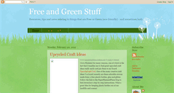 Desktop Screenshot of freeandgreenstuff.blogspot.com