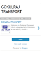 Mobile Screenshot of gokulrajtransport.blogspot.com