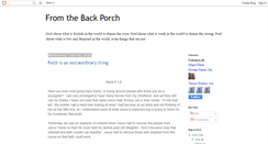 Desktop Screenshot of fromourbackporch.blogspot.com