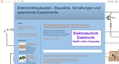 Desktop Screenshot of elektronikbaukasten.blogspot.com