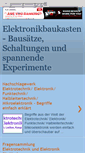 Mobile Screenshot of elektronikbaukasten.blogspot.com