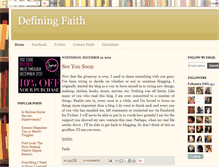 Tablet Screenshot of defining-faith.blogspot.com