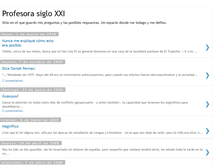 Tablet Screenshot of profesorasigloxxi.blogspot.com