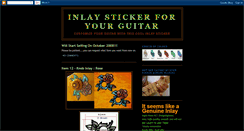 Desktop Screenshot of guitarinlaysticker.blogspot.com