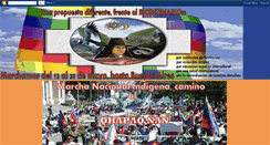 Desktop Screenshot of marchanacionalindigena.blogspot.com