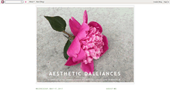 Desktop Screenshot of aestheticdalliances.blogspot.com