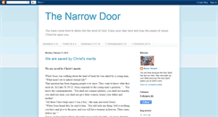 Desktop Screenshot of enterthenarrowdoor.blogspot.com