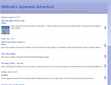 Tablet Screenshot of melindainjapan.blogspot.com