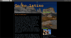 Desktop Screenshot of gotolatino.blogspot.com