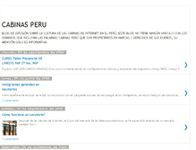 Tablet Screenshot of cabinasperu.blogspot.com