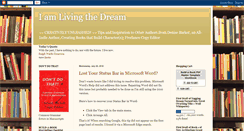 Desktop Screenshot of livingthedreampublishing.blogspot.com