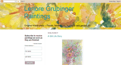 Desktop Screenshot of lenoregrubingerpaintings.blogspot.com