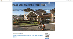 Desktop Screenshot of davaocityresidentialproperties.blogspot.com
