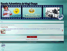 Tablet Screenshot of escolaadventistademogiguacu.blogspot.com