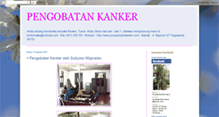 Desktop Screenshot of pengobatankanker.blogspot.com