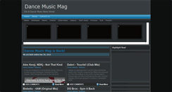 Desktop Screenshot of dancemusicmag.blogspot.com