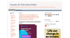 Desktop Screenshot of canales-de-television-online.blogspot.com