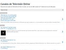 Tablet Screenshot of canales-de-television-online.blogspot.com