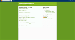 Desktop Screenshot of freebooks2download.blogspot.com