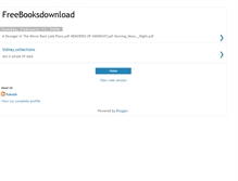 Tablet Screenshot of freebooks2download.blogspot.com