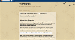 Desktop Screenshot of itectiyende.blogspot.com