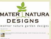 Tablet Screenshot of maternaturadesigns.blogspot.com