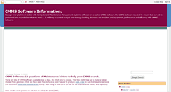 Desktop Screenshot of cmmssoftware-info.blogspot.com