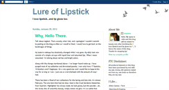 Desktop Screenshot of lureoflipstick.blogspot.com