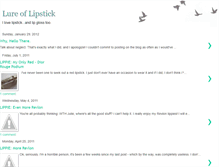 Tablet Screenshot of lureoflipstick.blogspot.com