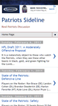 Mobile Screenshot of patriotssideline.blogspot.com