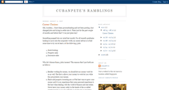 Desktop Screenshot of cubanpetesramblings.blogspot.com
