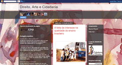 Desktop Screenshot of direitoarteecidadania.blogspot.com