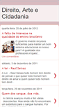 Mobile Screenshot of direitoarteecidadania.blogspot.com