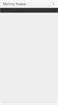 Mobile Screenshot of a-memorykeeper.blogspot.com