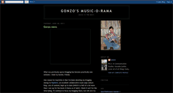 Desktop Screenshot of gonzosmusicorama.blogspot.com