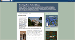 Desktop Screenshot of greetingsfrommattandlaura.blogspot.com