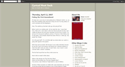 Desktop Screenshot of cynicalmeatsack.blogspot.com