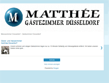 Tablet Screenshot of gaestezimmer-duesseldorf.blogspot.com