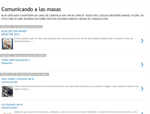 Tablet Screenshot of comunicandoalasmasas.blogspot.com