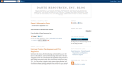 Desktop Screenshot of danteresources.blogspot.com