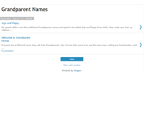 Tablet Screenshot of grandparentnames.blogspot.com