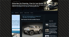 Desktop Screenshot of newusedcarfinancing.blogspot.com