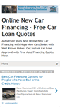 Mobile Screenshot of newusedcarfinancing.blogspot.com