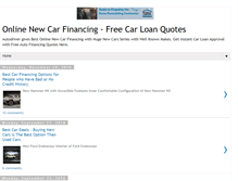 Tablet Screenshot of newusedcarfinancing.blogspot.com