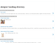 Tablet Screenshot of designerhandbagdirectory.blogspot.com