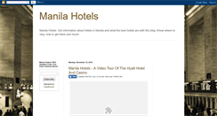 Desktop Screenshot of manilahotelsinfo.blogspot.com