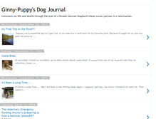 Tablet Screenshot of ginnypuppysdogjournal.blogspot.com