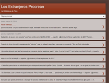 Tablet Screenshot of losextranjerosprocrean.blogspot.com