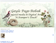 Tablet Screenshot of gaylepage-robak.blogspot.com